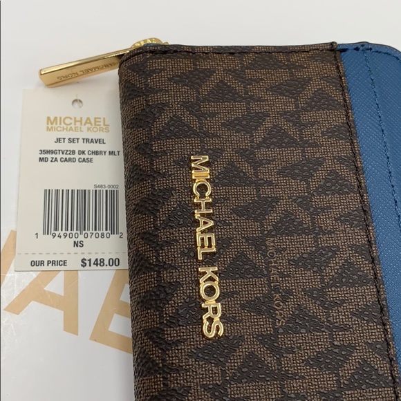 MICHAEL KORS JET SET TRAVEL MD ZA CARD CASE - Picture 8 of 16